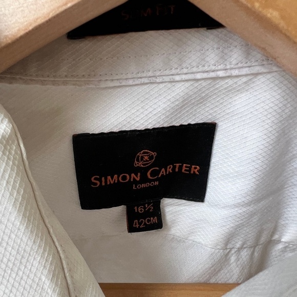 Simon Carter London Size 16.5 Dress Shirt - Picture 4 of 4